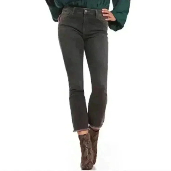 Free People High Rise Straight Frayed Crop Jean - Picture 3 of 13